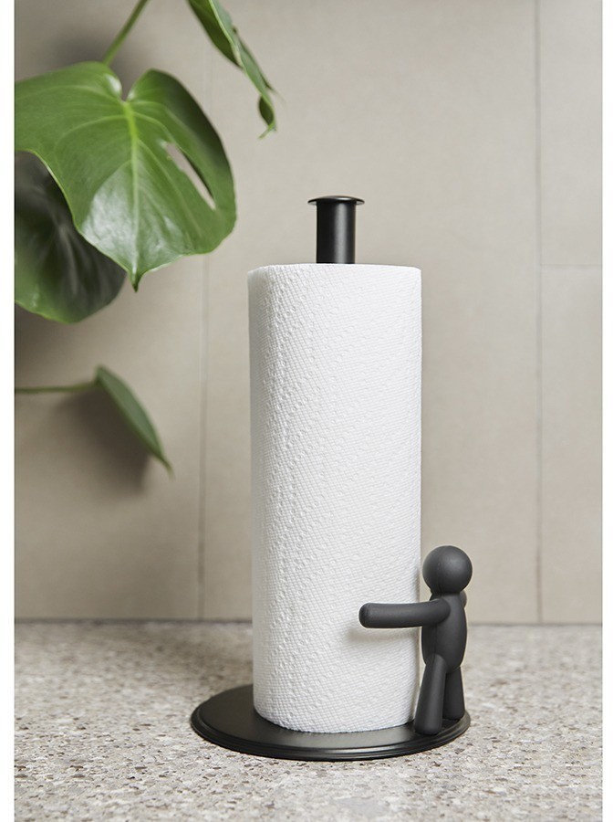 Держатель для бумажных полотенец buddy, черный (75779)