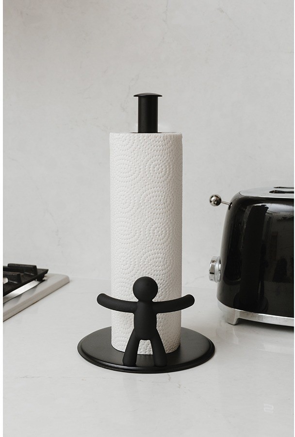 Держатель для бумажных полотенец buddy, черный (75779)