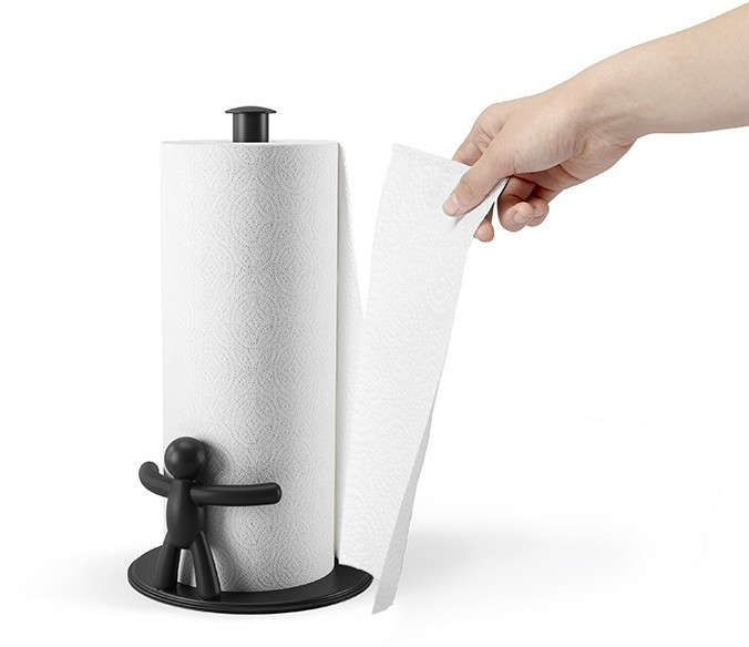 Держатель для бумажных полотенец buddy, черный (75779)