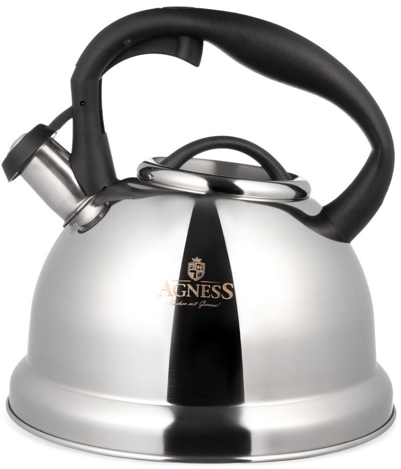 Чайник agness со свистком, 3,1 л (937-035)