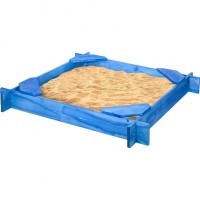 Деревянная песочница &quot;Тритон&quot; (4 сидения, пропитка), цв. Синий (PS119-03)