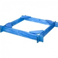 Деревянная песочница &quot;Тритон&quot; (4 сидения, пропитка), цв. Синий (PS119-03)