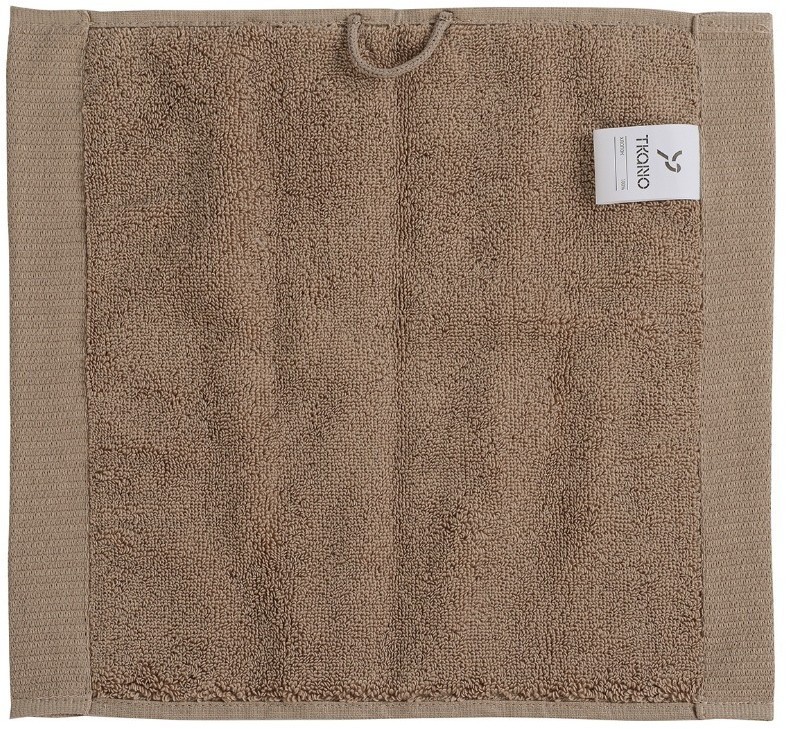 Полотенце для лица коричневого цвета из коллекции essential, 30х30 см (66951)