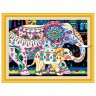 Алмазная мозаика сияющая 40х50 см ОСТРОВ СОКРОВИЩ Индийские слоны без подрамн 662452 (95418)