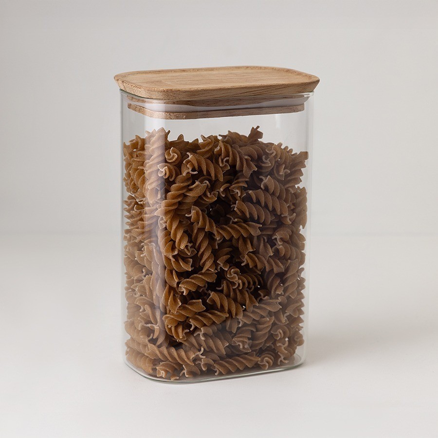 Банка для хранения прямоугольная glass acacia, 1,3 л (79985)