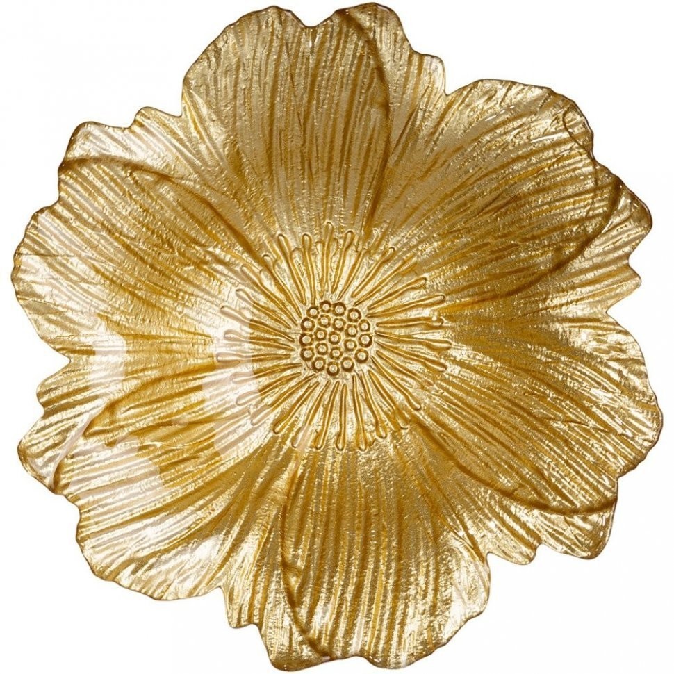 Блюдо "golden flower" 30cm АКСАМ (339-366)