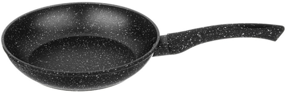 Сковорода agness с антипригарным покрытием "black marble", 20х4,3см (932-512)
