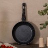 Сковорода agness с антипригарным покрытием "black marble", 20х4,3см (932-512)