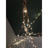 Ветка коричневая с лампами-капельками белый свет ( 180 ламп, длина 150 см) (84607)