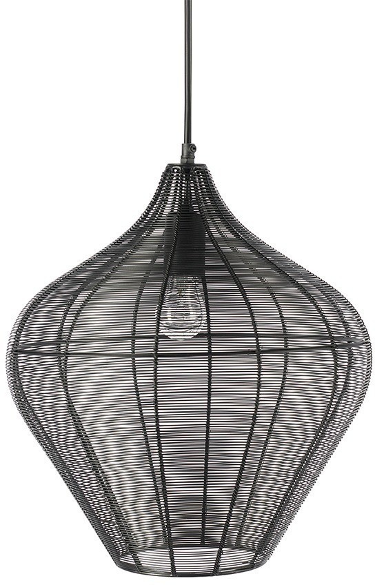 Светильник подвесной vinger, D36х40 см, черный (76207)