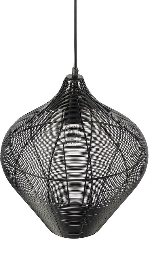Светильник подвесной vinger, D36х40 см, черный (76207)