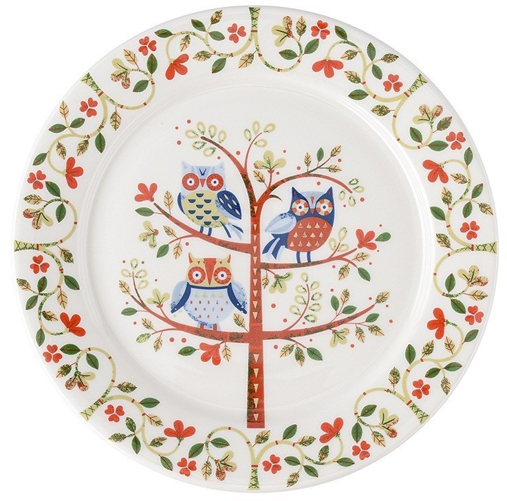 Тарелка owl из коллекции birds of paradise, D18 см (76694)