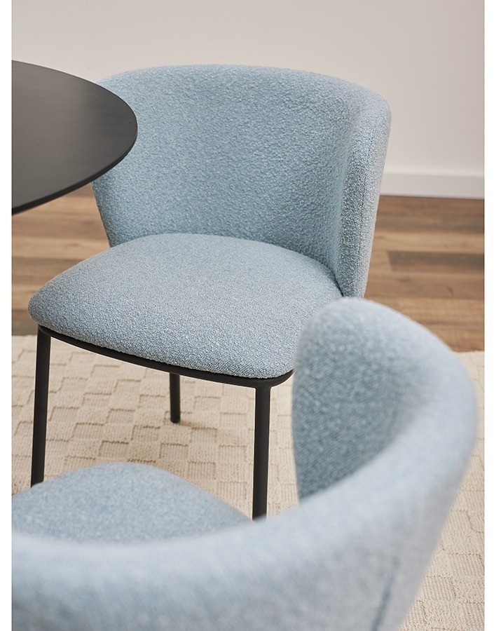 Стул foggy, букле, голубая пудра (78061)
