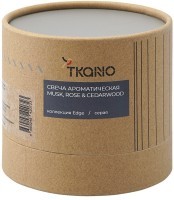 Свеча ароматическая с деревянным фитилём musk, rose &amp; cedarwood из коллекции edge, серый, 60 ч (75690)