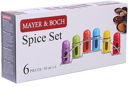 Набор баночек для приправ,специй и сыпучих продуктов для специй 7пр стек/нерж Mayer&Boch (40495)