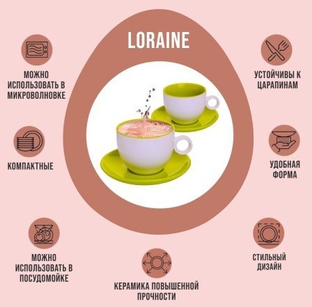 Чайный набор 4пр Loraine ЗЕЛЁНЫЙ LR (27581-3)