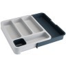 Органайзер для столовых приборов раздвижной drawerstore™, серый (38893)