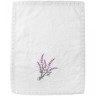 Полотенце в корзине"букет лаванды" ,35х45см. махра,белый,вышивка,100% х\б, кружево SANTALINO (850-331-72)