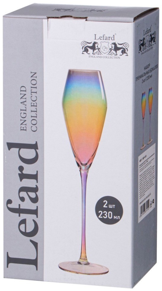 Набор бокалов для шампанского из 2-х штук "elegia" 230мл Lefard (887-415)