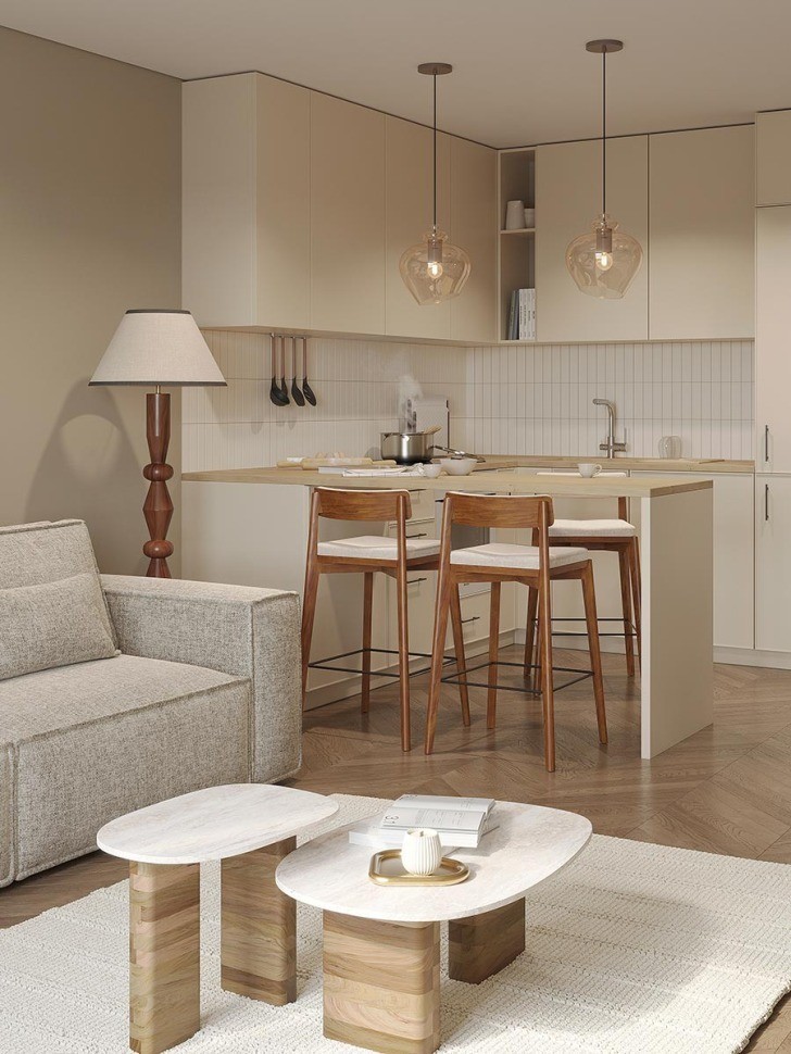 Торшер torhill, 153 см, бежевый (78630)