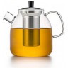 Чайник S'090, Боросиликатное стекло, металл, clear/chrom, SAMADOYO