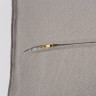 Чехол на подушку из фактурного хлопка серого цвета с контрастным кантом из коллекции essential, 45х45 см (73664)