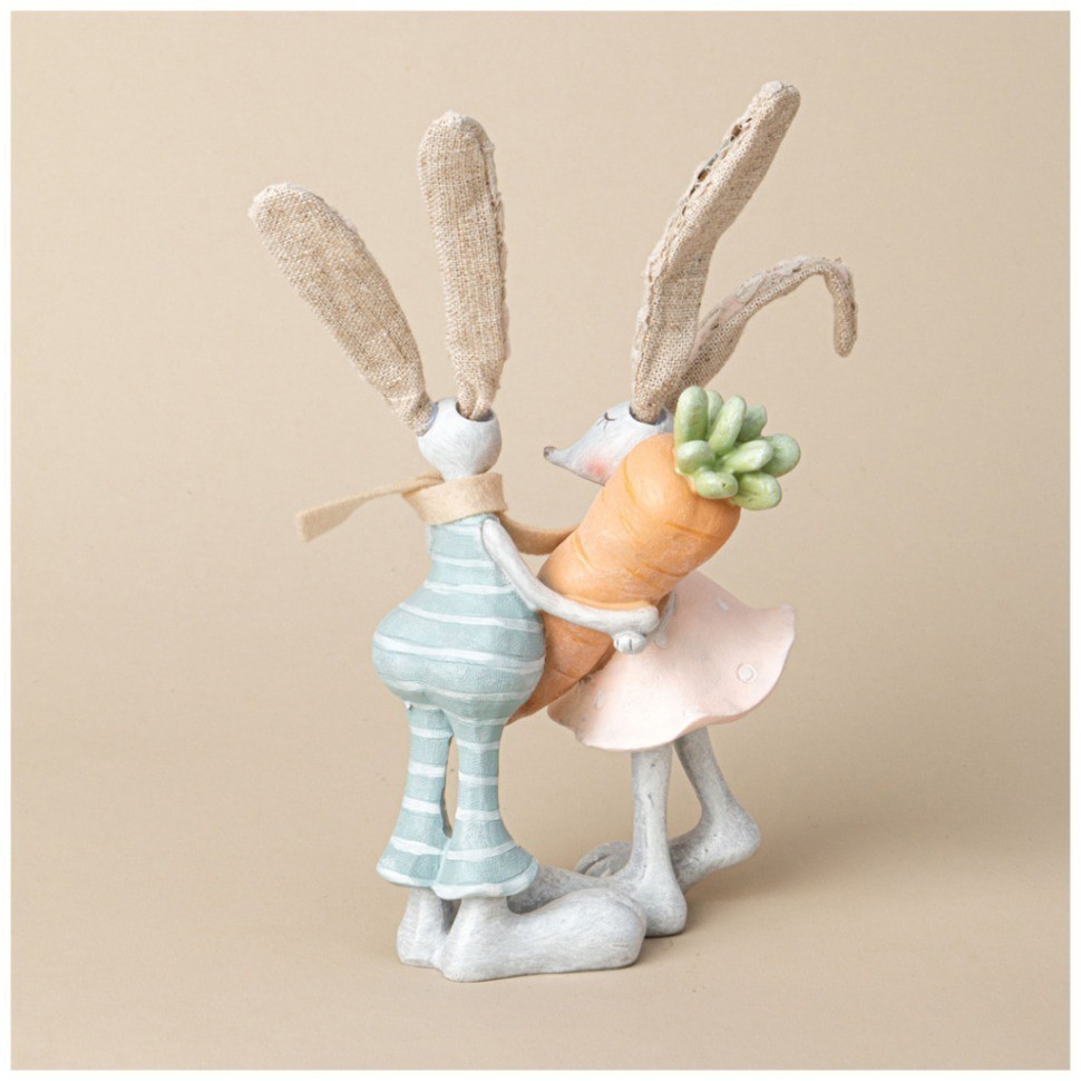 Фигурка декоративная кролики 15.5*8.5*22.5 см Lefard (125-307)