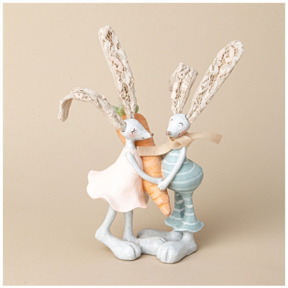 Фигурка декоративная кролики 15.5*8.5*22.5 см Lefard (125-307)