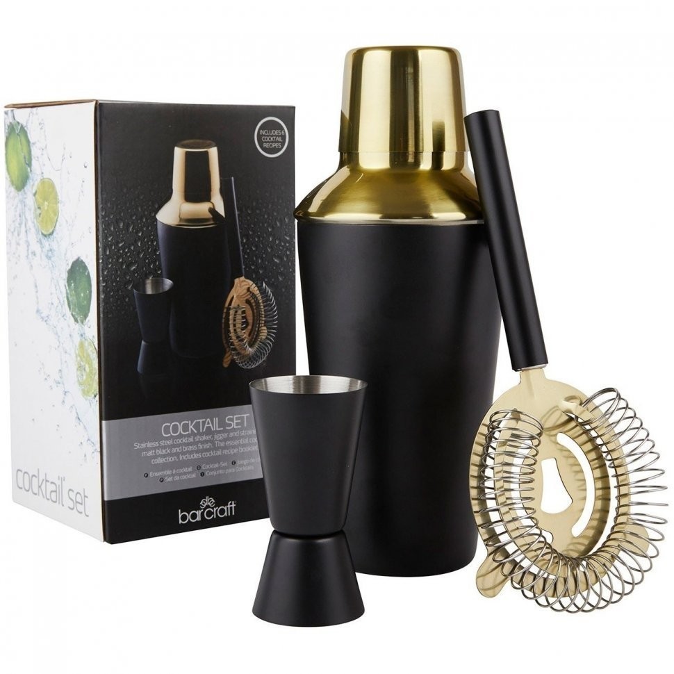 Kitchen Craft Набор для коктейлей 3 шт. 500 мл BCSHAK3PC