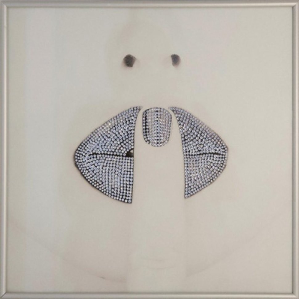 Картина Губы с кристаллами Swarovski (1920)