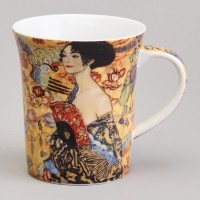 Кружка lefard &quot;дама с веером&quot; (г. климт) 420 мл (104-1032)