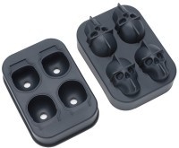 Форма для льда ice skull, графит (77412)