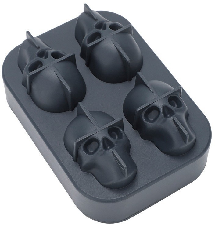 Форма для льда ice skull, графит (77412)