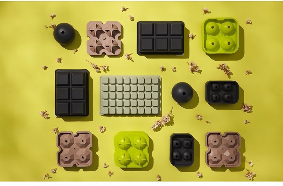 Форма для льда ice skull, графит (77412)