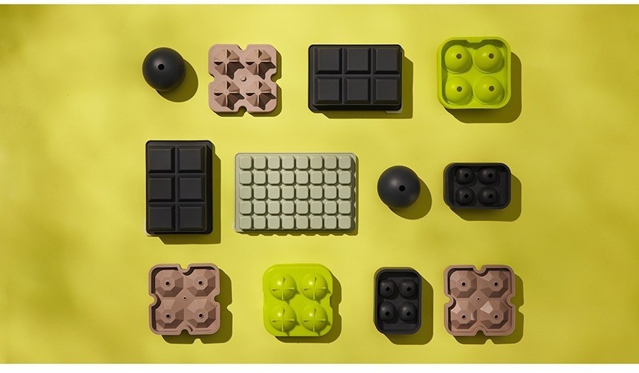 Форма для льда ice skull, графит (77412)