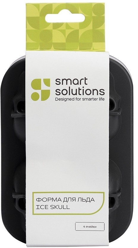 Форма для льда ice skull, графит (77412)