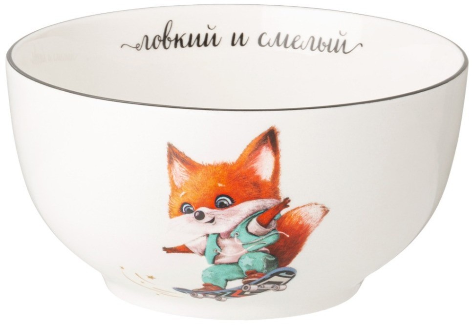 Набор посуды lefard ловкий и смелый, 3 пр.: салатник 470мл, тарелка 20см, кружка 220мл (260-945)