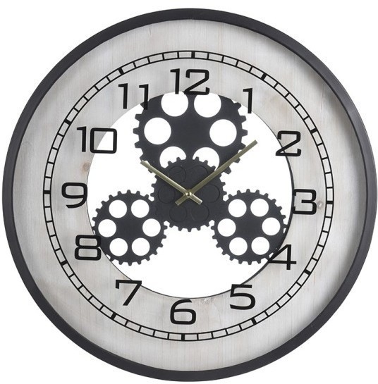 Часы настенные черные d48см (TT-00005672)