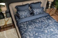 Пододеяльник принт тенсель Магнолия синий 145*210 (TT-00014146)