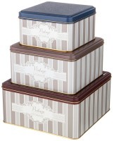 Набор емкостей для хранения &quot;elegance&quot; из 3-х штук,  1,9л/3,7л/5,8л Agness (949-070)