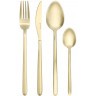 Набор столовых приборов pure, золотистые матовые, 16 пред. (78607)