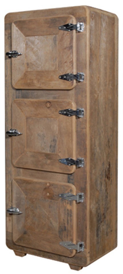 Шкаф Фриджи HA-LLFGY035TAVRPEZ, металл, дерево, Brown, ROOMERS FURNITURE