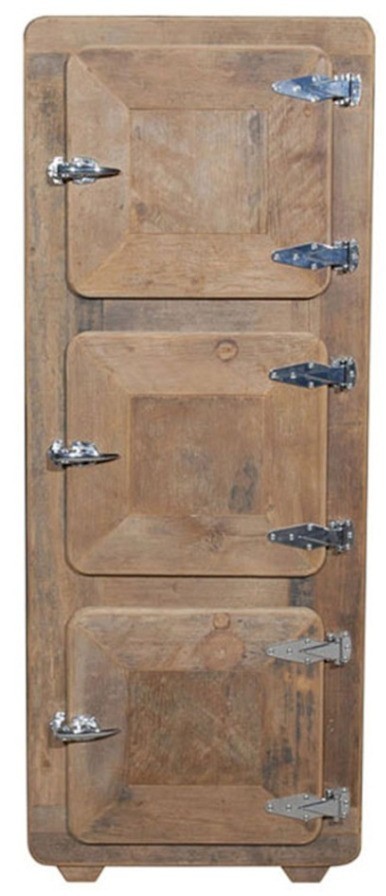 Шкаф Фриджи HA-LLFGY035TAVRPEZ, металл, дерево, Brown, ROOMERS FURNITURE