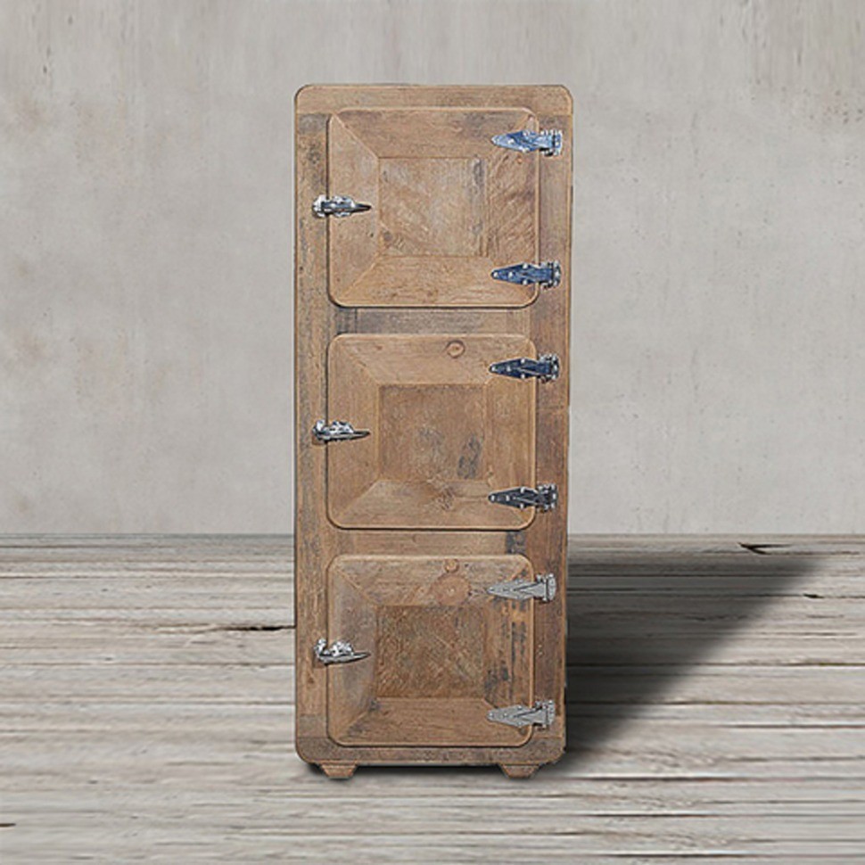 Шкаф Фриджи HA-LLFGY035TAVRPEZ, металл, дерево, Brown, ROOMERS FURNITURE