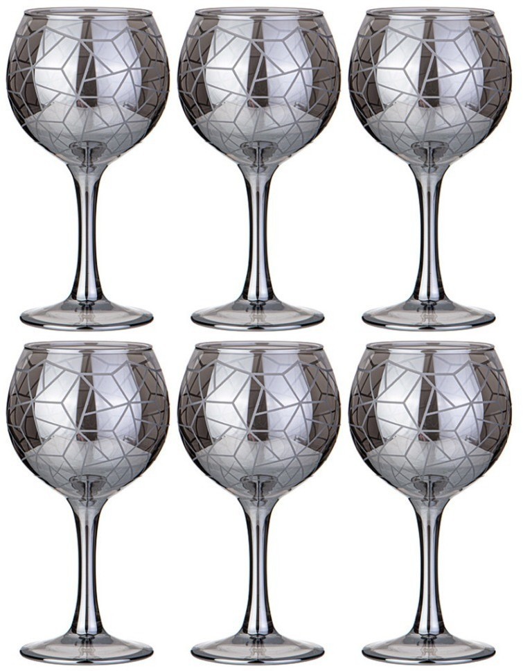 Набор фужеров из 6 шт "графика" графит 280 мл Lefard (194-953)