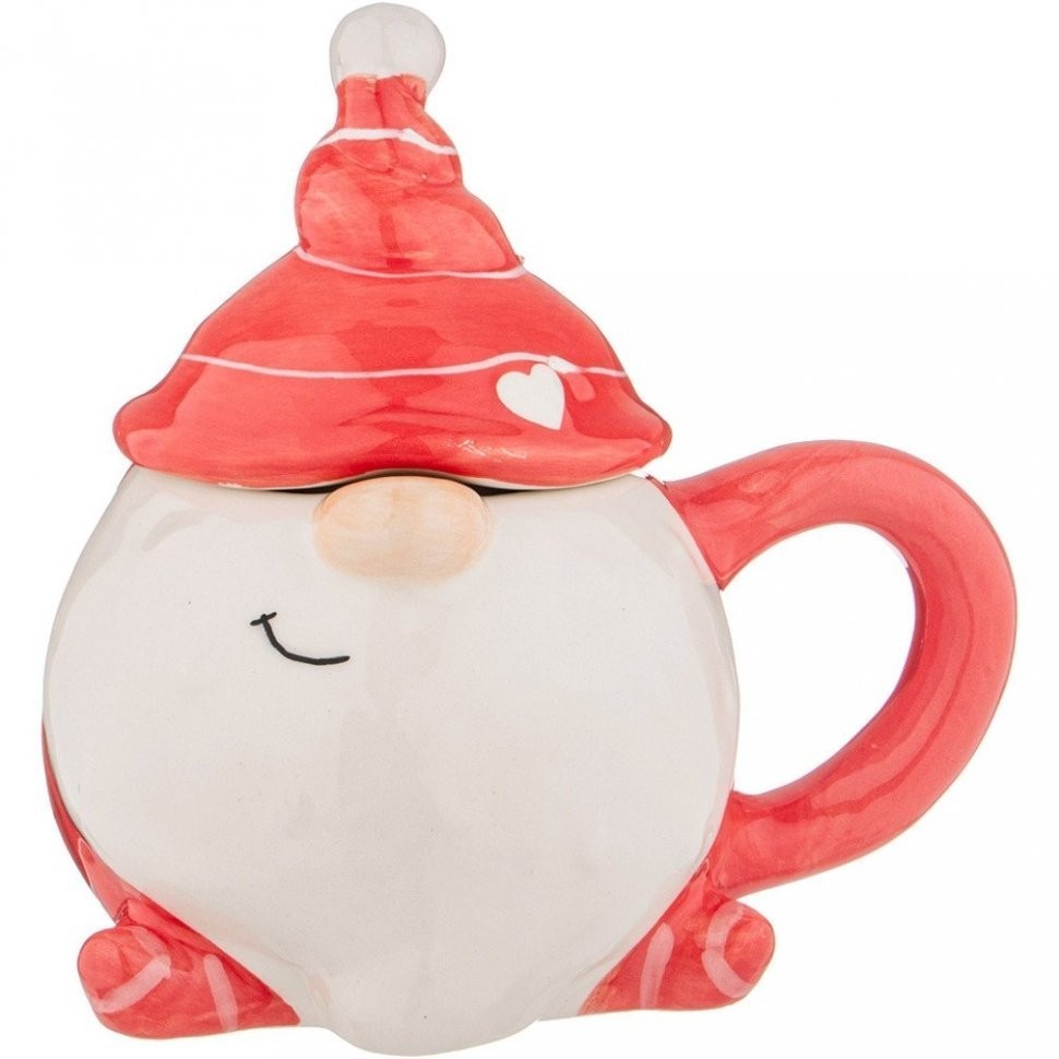 Кружка с крышкой коллекция "christmas gift" 14.7x10.5x14.5 см Lefard (230-439)