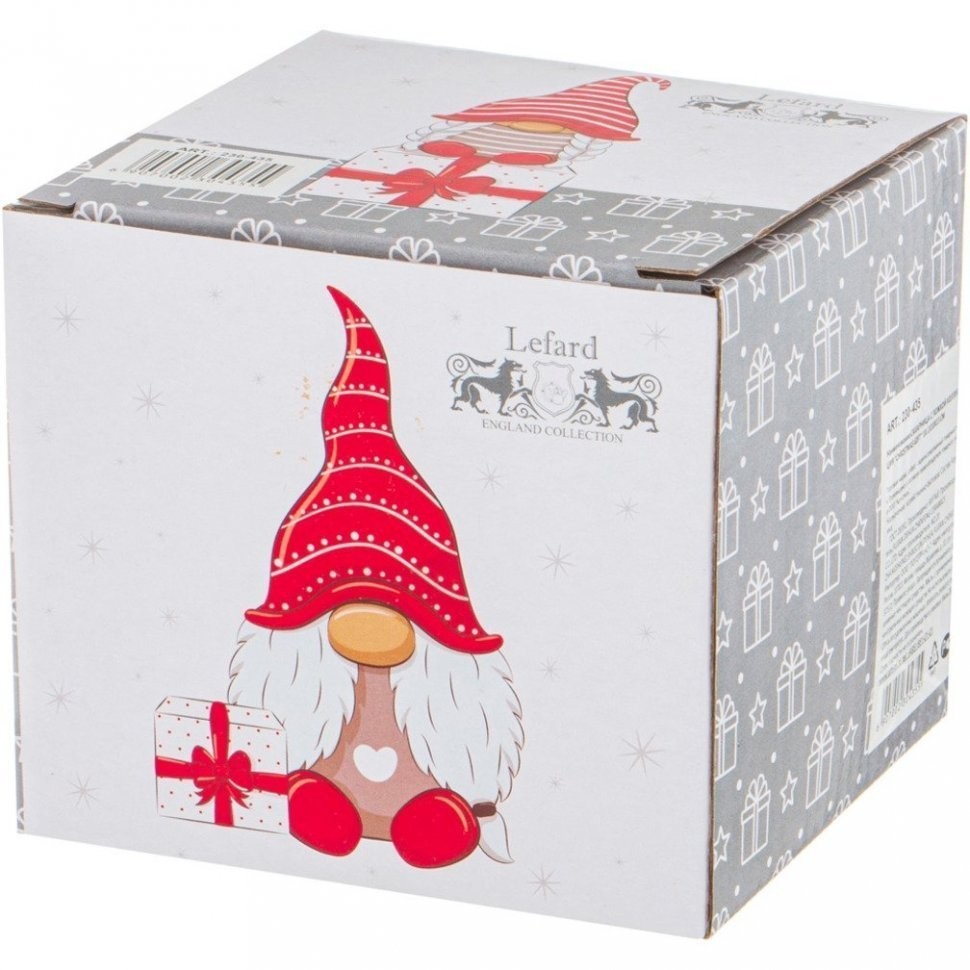 Кружка с крышкой коллекция "christmas gift" 14.7x10.5x14.5 см Lefard (230-439)