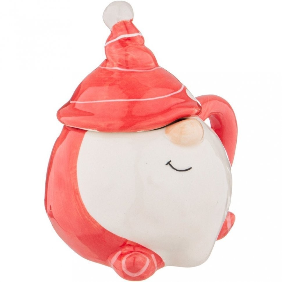 Кружка с крышкой коллекция "christmas gift" 14.7x10.5x14.5 см Lefard (230-439)