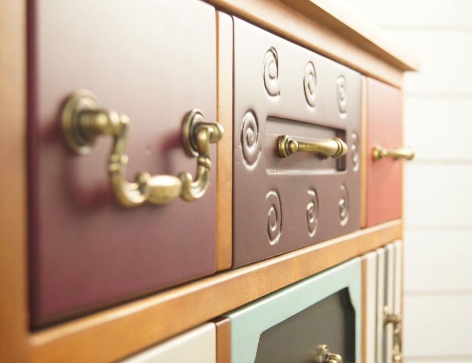 Вертикальный комод Gouache Birch (2 ящика) арт G20016ETG/1-ET