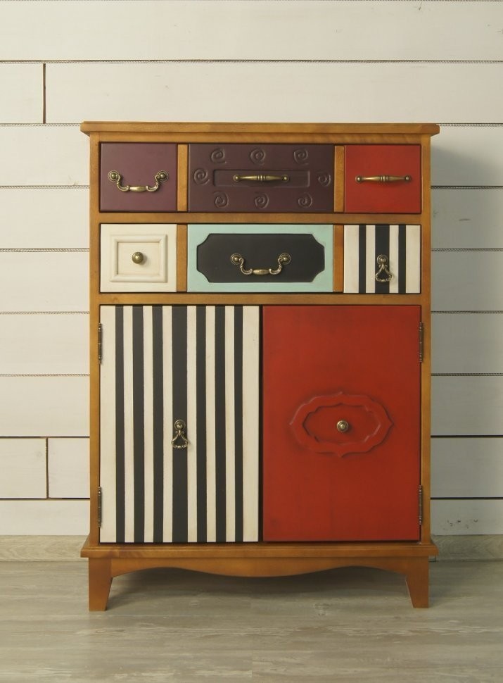 Вертикальный комод Gouache Birch (2 ящика) арт G20016ETG/1-ET